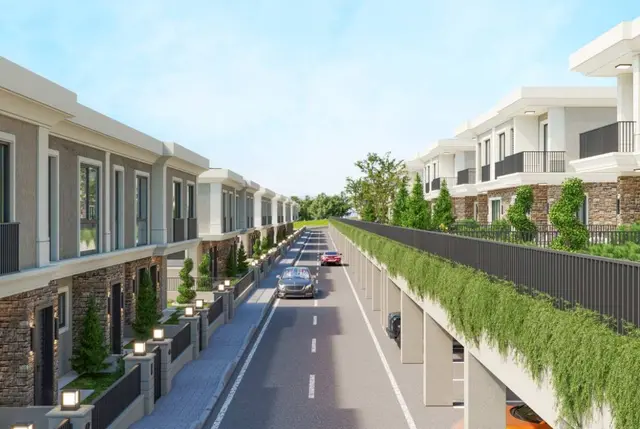 Bahçeşehir’de Bahçeli Satılık Villalar-5