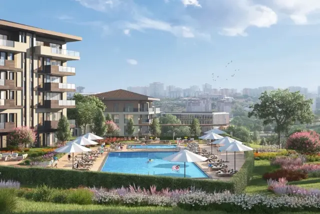 Atakent’te Yatay Mimarili Sitede Satılık Daireler-4