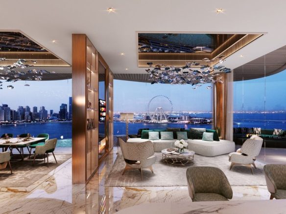 Dubai Harbour’da Deniz Manzaralı Daireler-1