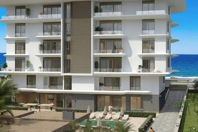 Wohnungen in einer Anlage direkt am Meer in Alanya Kestel-6