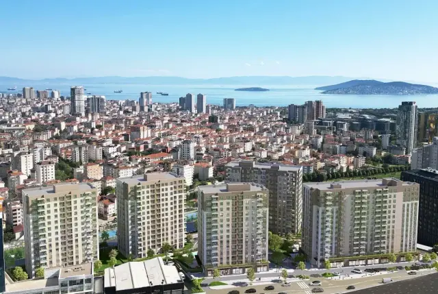 Wohnungen mit Meerblick in Istanbul Maltepe, Cevizli-1