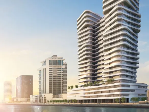 Dubai'de Kanal Manzaralı Satılık Modern Daireler-1