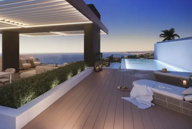 Häuser mit Meerblick und privatem Pool in Benalmádena-3
