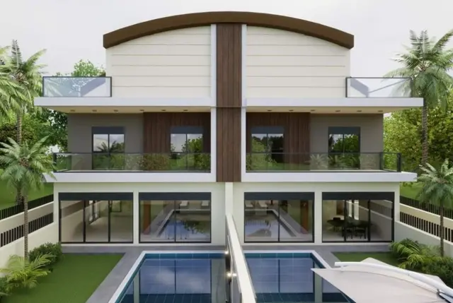 Villen mit privatem Pool und Aufzug in Antalya Konyaaltı-1