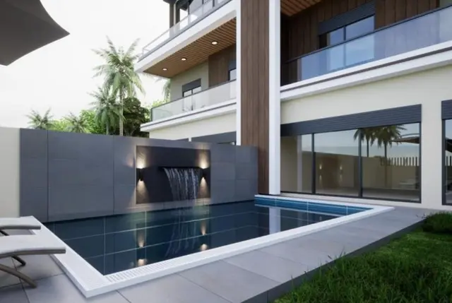 Villen mit privatem Pool und Aufzug in Antalya Konyaaltı-3
