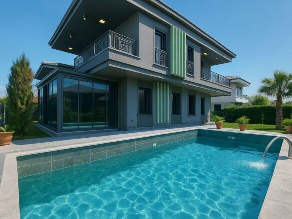 Möblierte Villa mit privatem Pool nahe Altınkum-Strand in Didim-1