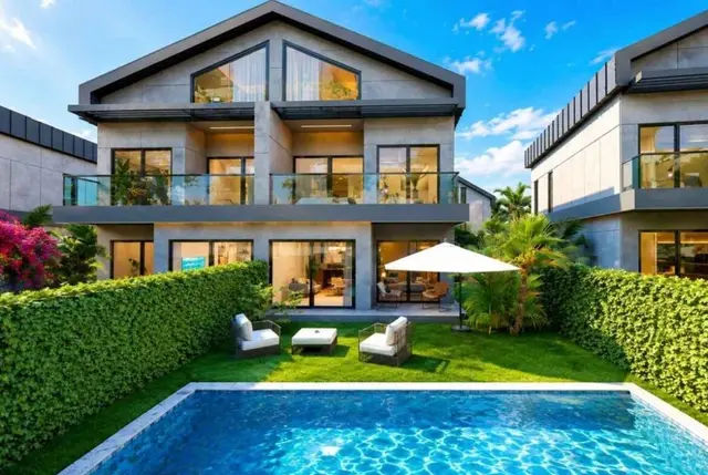 4+1 Villen mit Privatpool in Antalya Altıntaş-1