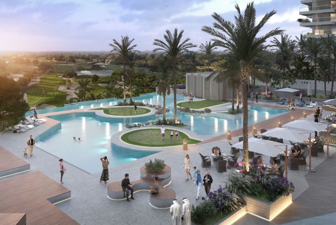 Damac Hills Golf Green 1 - Luxury Twin Towers: Sophisticated Property in Dubai