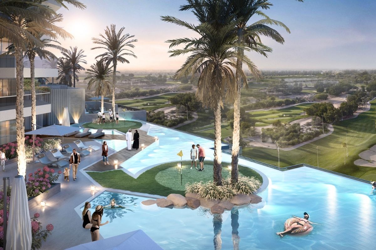 Damac Hills Golf Green 1 - Luxury Twin Towers: Sophisticated Property in Dubai