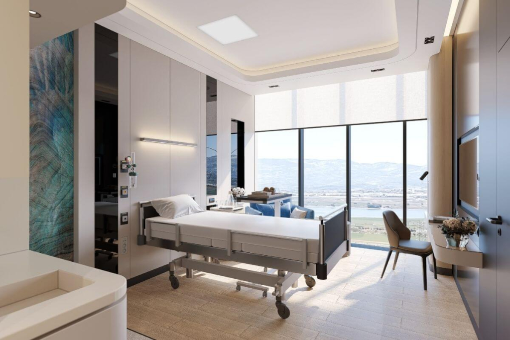 A glimpse of a luxury hospital in Istanbul, offering state-of-the-art healthcare facilities and world-class services.