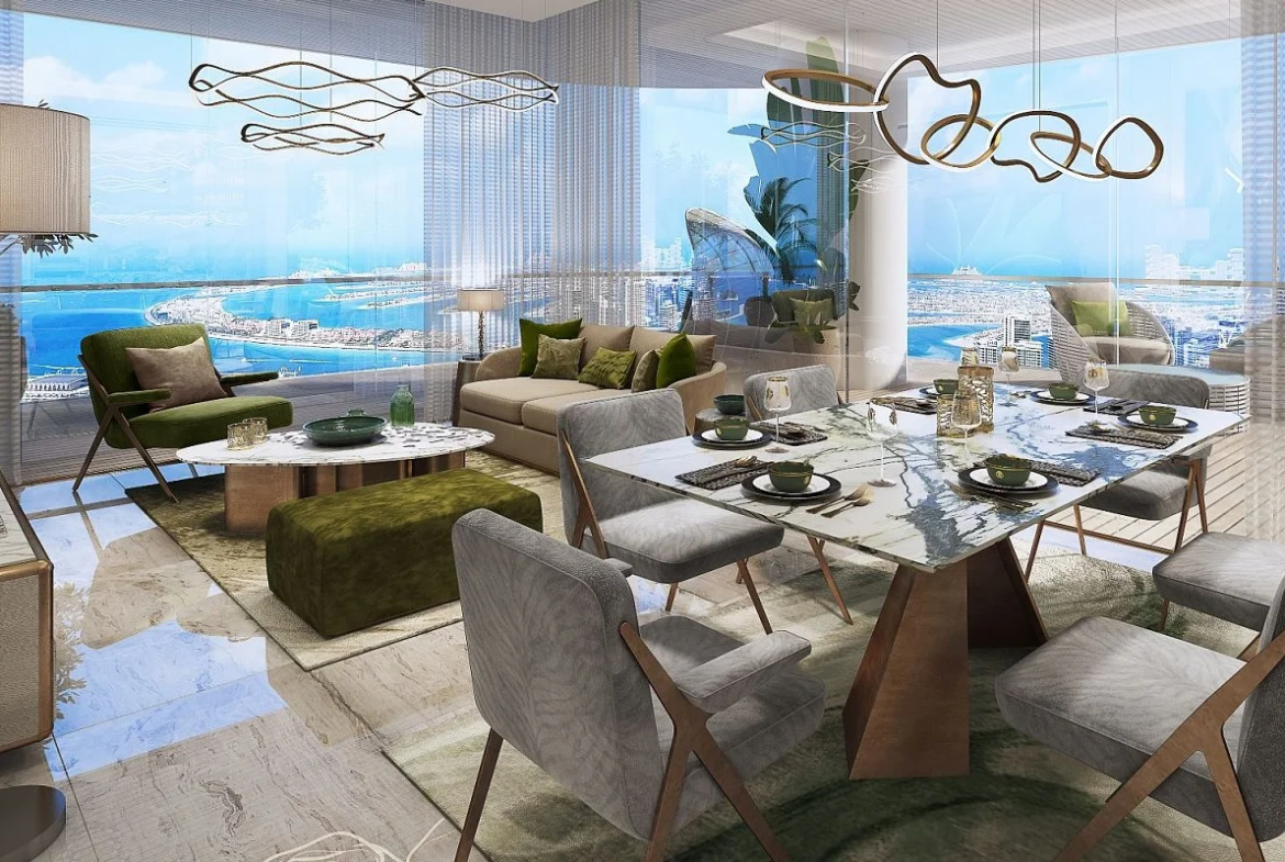 Statement interior design at DAMAC Bay 2 by Cavalli featuring bold details and luxury finishes
