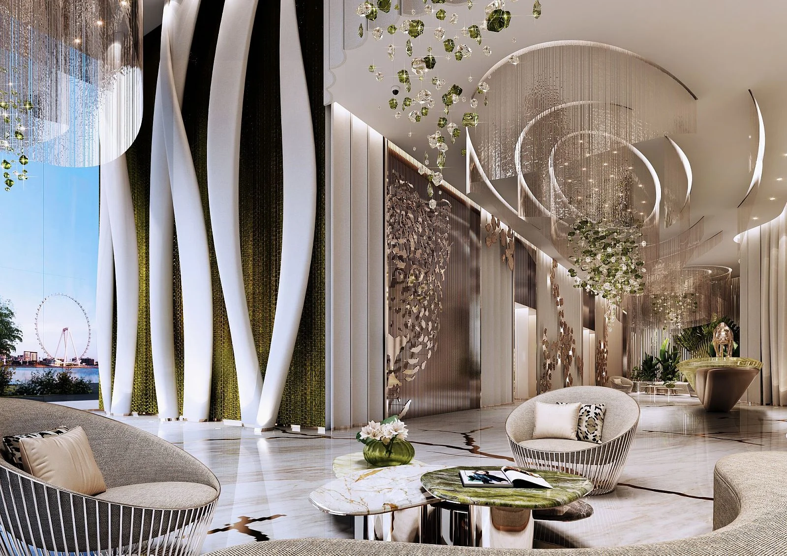 DAMAC Bay 2 at Dubai Harbour designed by Cavalli, presenting a bold branded waterfront residential development