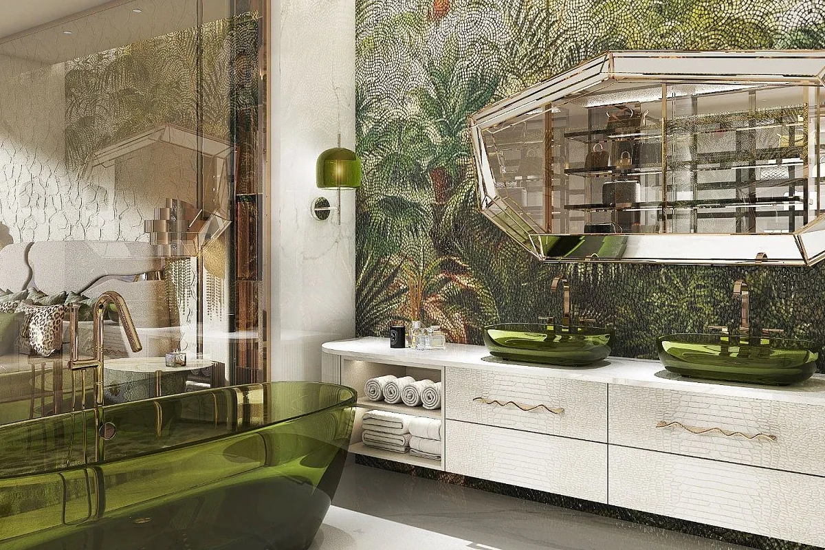 Statement interior design at DAMAC Bay 2 by Cavalli featuring bold details and luxury finishes