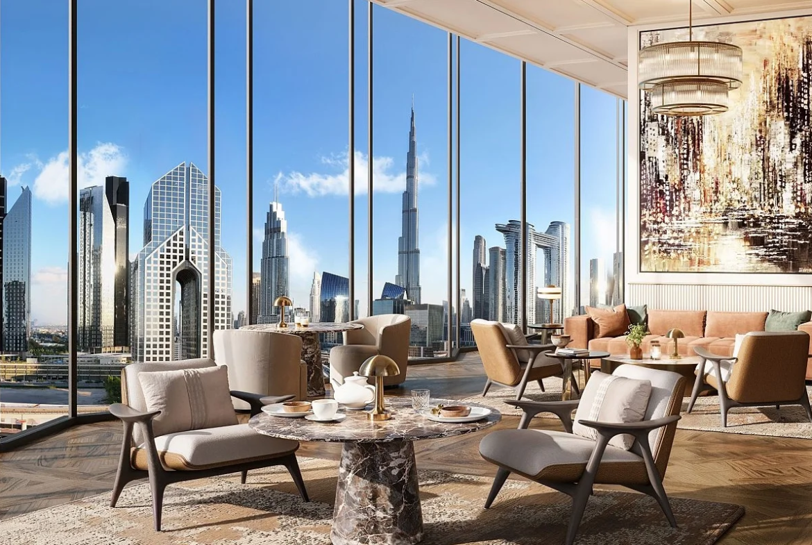 Elegant and comfortable bedroom design at Trump Hotel Residence in Al Satwa Dubai