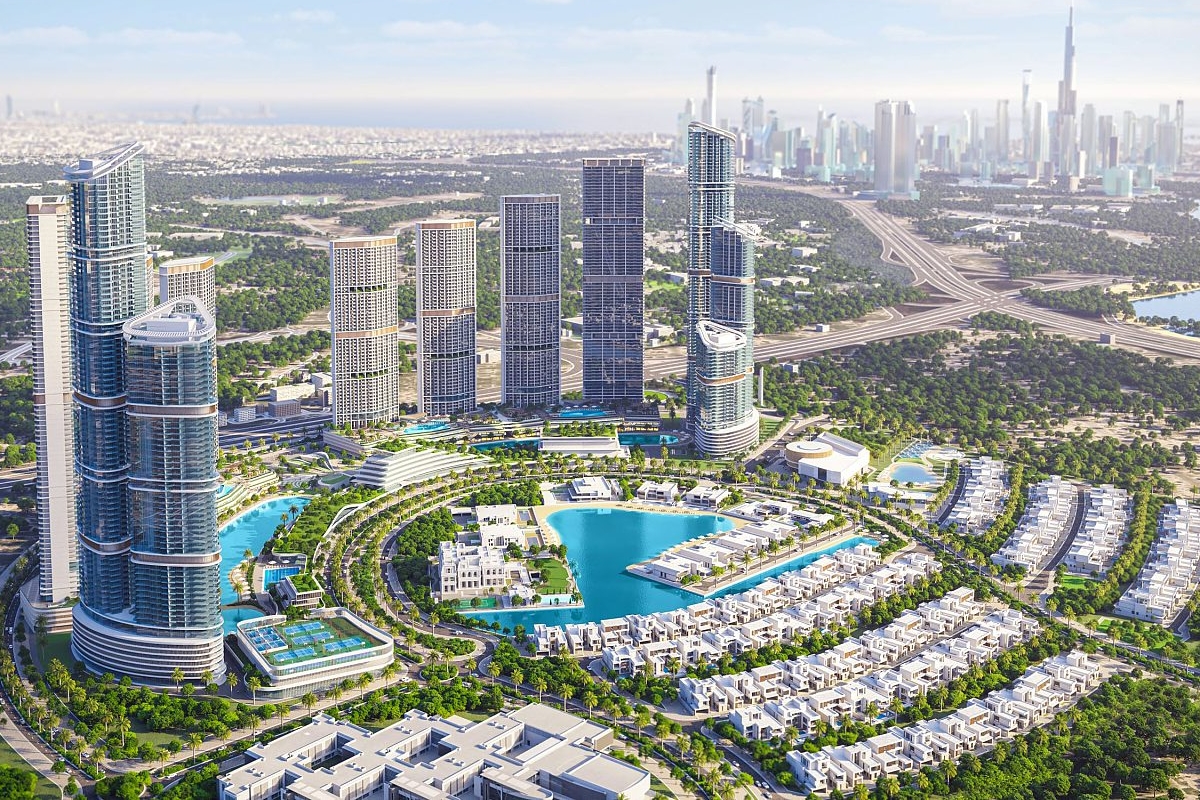 330 Riverside Crescent in Dubai Meydan presenting a contemporary residential tower within a waterfront oriented community