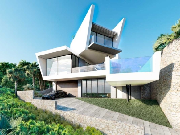 Luxury villa for sale in orihuela costa near the beach with private pool, garden and rooftop solarium