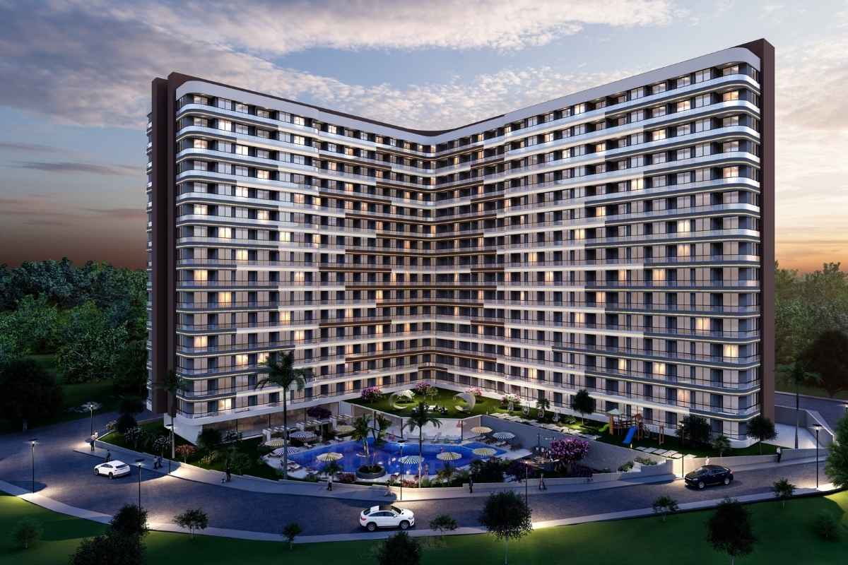 ICX-003-investment-apartments-mersin-erdemli-01 investment apartments in Mersin Erdemli near the sea with communal pool and modern residential complex