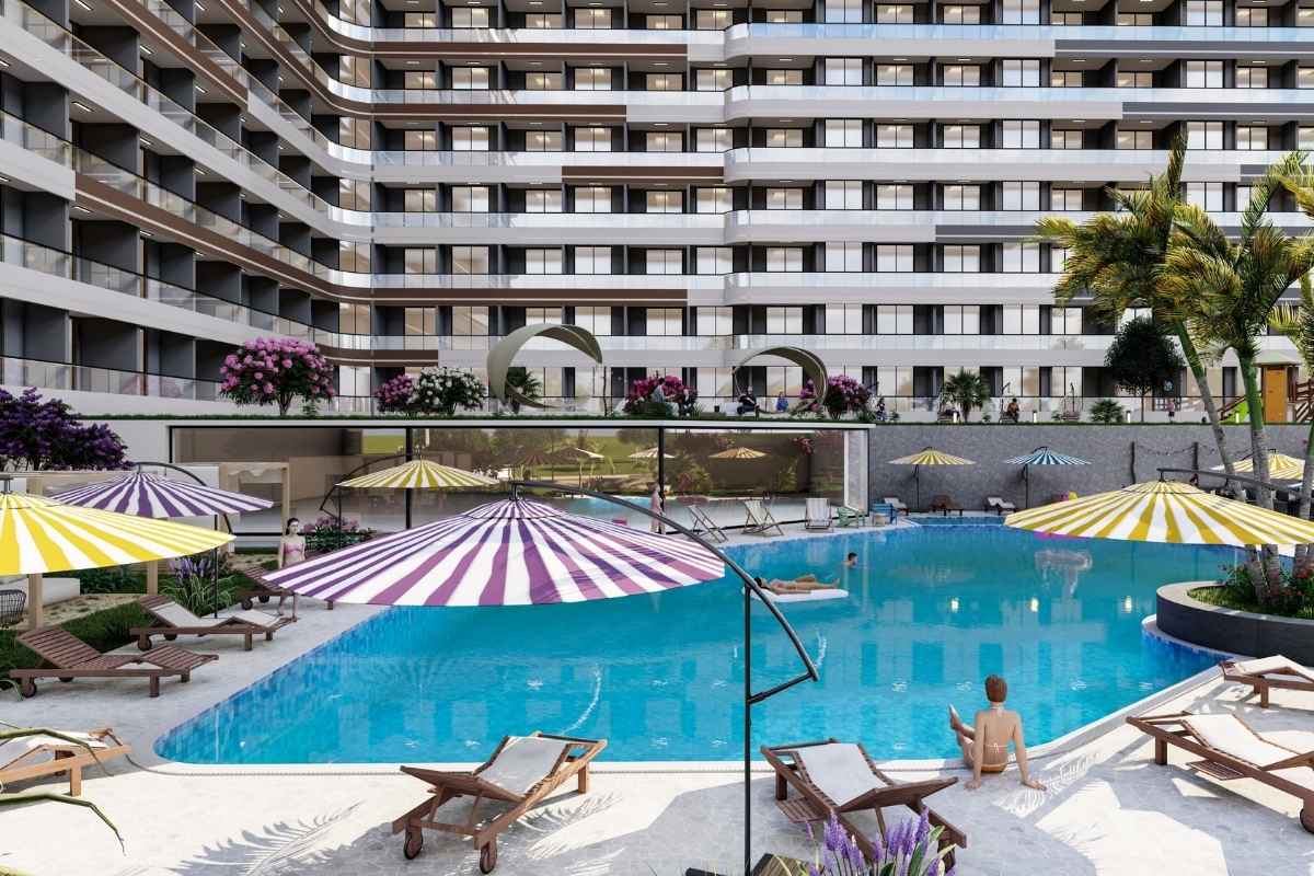 ICX-003-investment-apartments-mersin-erdemli-05 investment apartments in Mersin Erdemli near the sea with communal pool and modern residential complex