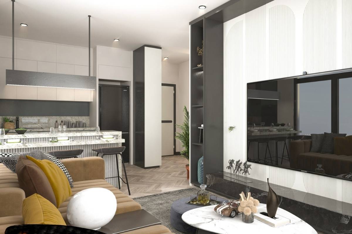 ICX-003-investment-apartments-mersin-erdemli-07 modern apartment interior in Mersin Erdemli with open plan kitchen and bright living area