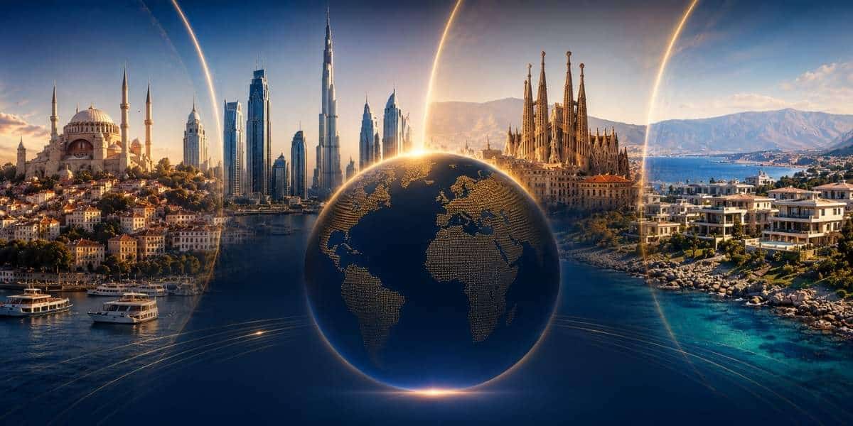 Overseas real estate investment guide for turkish buyers in 2026, property market analysis cover.