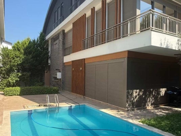 Ultra luxury villa for sale in antalya with private pool private garage spacious 7 bedroom layout and prestigious boğaçayı location