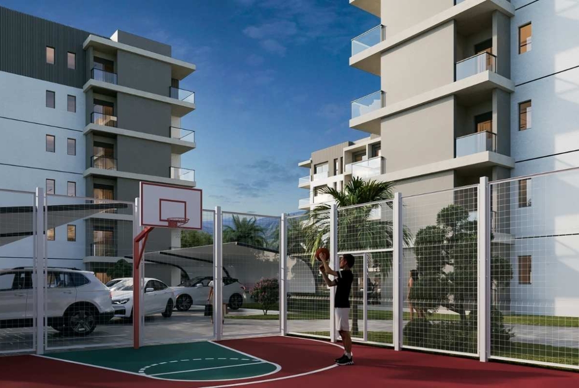 hotel concept apartments for sale in Antalya Altıntaş with swimming pool reception fitness sauna and investment potential