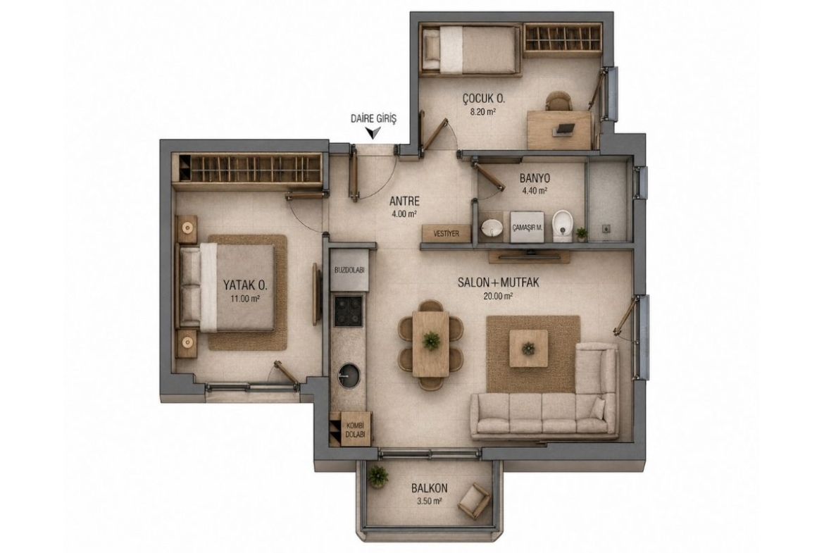 city center apartments for sale in Antalya Muratpaşa near Akdeniz University hospital shopping mall and Beach Park