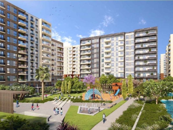 Apartments for sale in antalya with green landscape water features social facilities and flexible payment plan