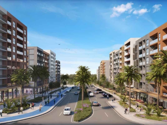 Home office antalya units in kepez with shops business street concept balconies and flexible payment plan