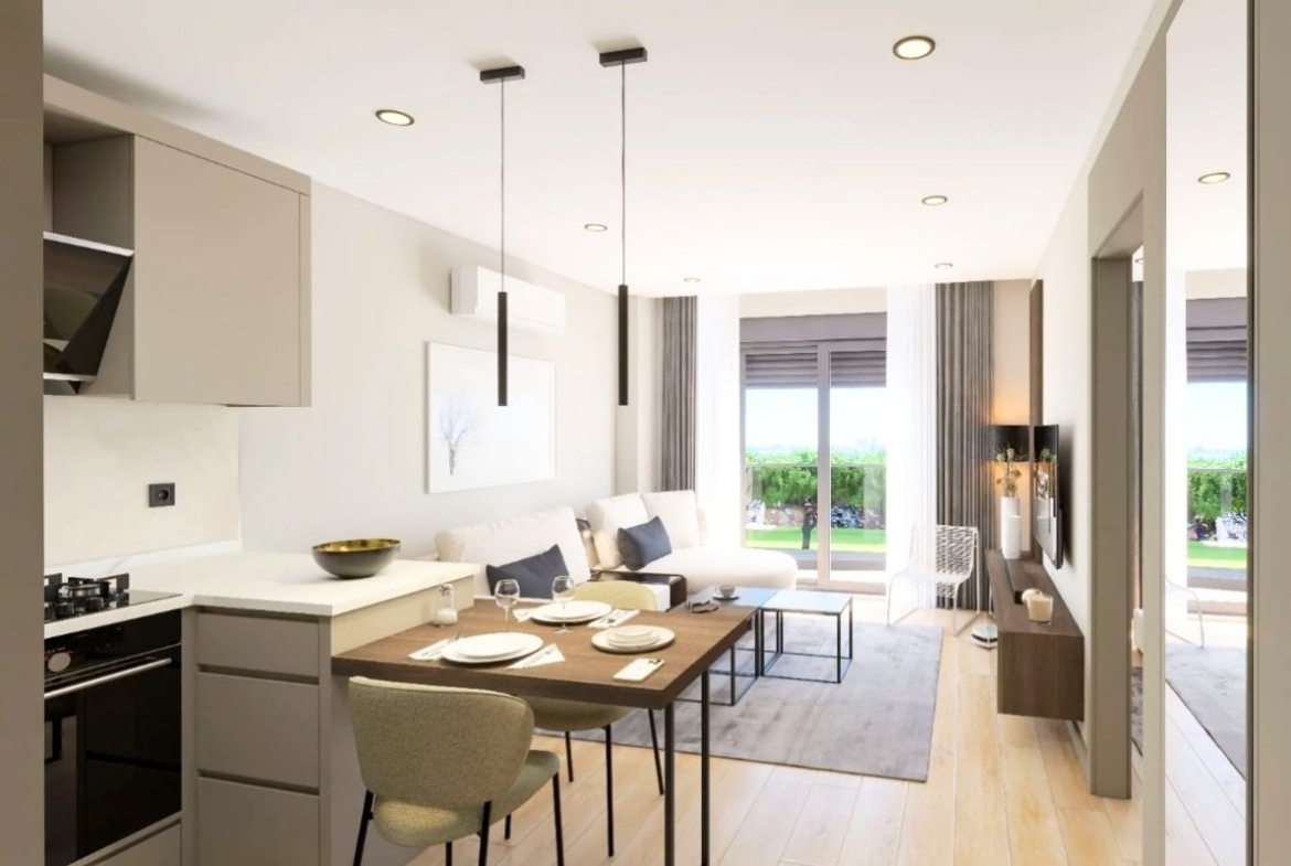 Antalya Kepez’de yüzme havuzu, aquapark, loft konutlar, balkonlar ve peyzajlı sosyal alanlar sunan satılık daireler