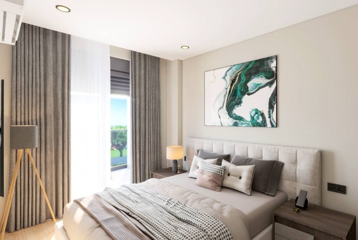 Antalya Kepez’de yüzme havuzu, aquapark, loft konutlar, balkonlar ve peyzajlı sosyal alanlar sunan satılık daireler