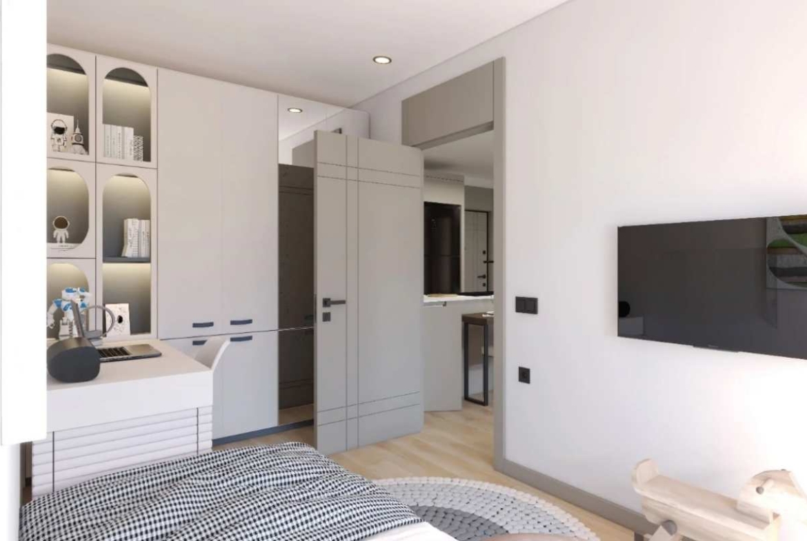 Antalya Kepez’de yüzme havuzu, aquapark, loft konutlar, balkonlar ve peyzajlı sosyal alanlar sunan satılık daireler