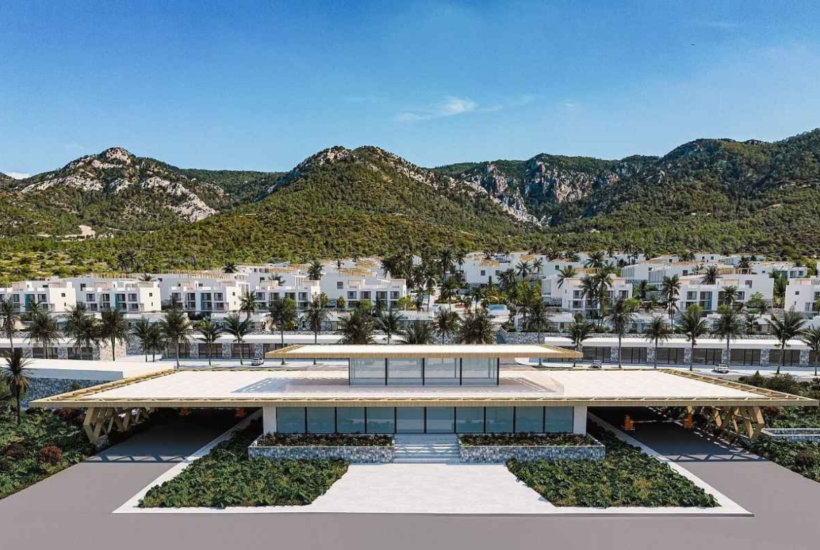 Gazimağusa apartments for sale near the sea with pools landscaped gardens furnished interiors and resort style facilities